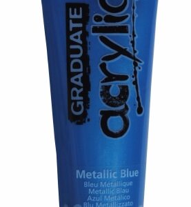 daler rowney graduate pintura acrilica tubo de plastico 120ml color azul metalico
