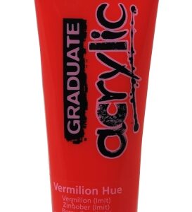 daler rowney graduate pintura acrilica tubo de plastico 120ml color bermellon
