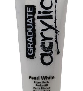 daler rowney graduate pintura acrilica tubo de plastico 120ml color blanco perla
