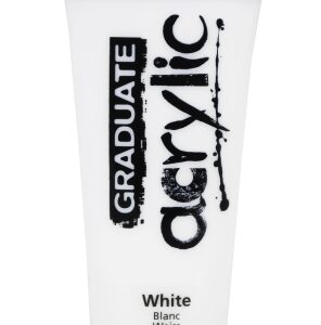 daler rowney graduate pintura acrilica tubo de plastico 120ml color blanco titanio