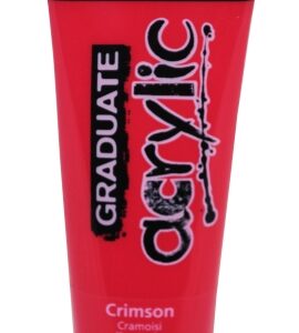 daler rowney graduate pintura acrilica tubo de plastico 120ml color carmesi
