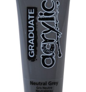 daler rowney graduate pintura acrilica tubo de plastico 120ml color gris neutro