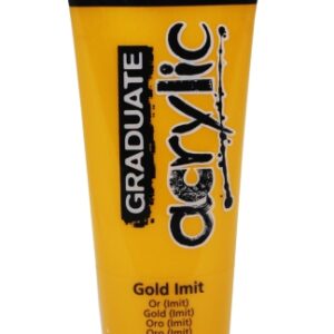 daler rowney graduate pintura acrilica tubo de plastico 120ml color imitacion oro