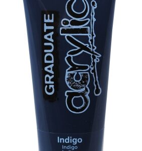daler rowney graduate pintura acrilica tubo de plastico 120ml color indigo