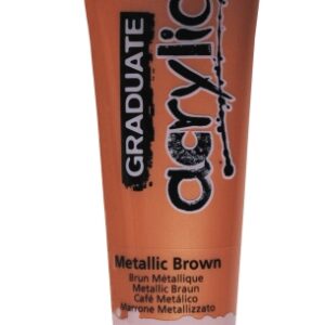 daler rowney graduate pintura acrilica tubo de plastico 120ml color marron metalico