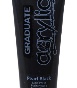 daler rowney graduate pintura acrilica tubo de plastico 120ml color negro perla