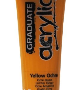 daler rowney graduate pintura acrilica tubo de plastico 120ml color ocre amarillo