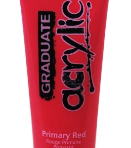 daler rowney graduate pintura acrilica tubo de plastico 120ml color rojo primario