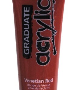 daler rowney graduate pintura acrilica tubo de plastico 120ml color rojo veneciano
