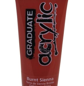 daler rowney graduate pintura acrilica tubo de plastico 120ml color siena quemada