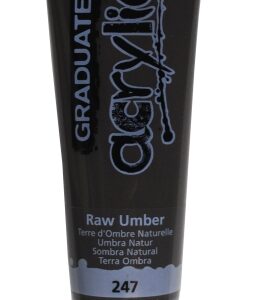 daler rowney graduate pintura acrilica tubo de plastico 120ml color sombra natural