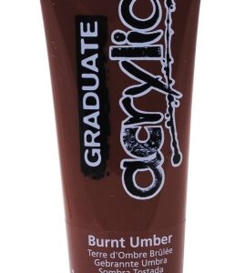 daler rowney graduate pintura acrilica tubo de plastico 120ml color sombra tostada