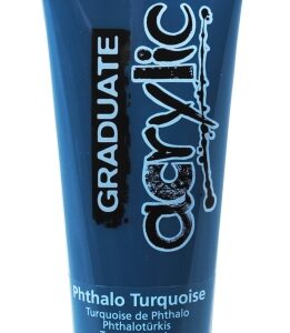 daler rowney graduate pintura acrilica tubo de plastico 120ml color turquesa ftalo