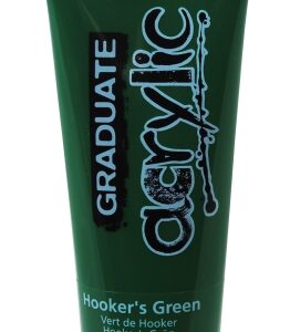 daler rowney graduate pintura acrilica tubo de plastico 120ml color verde hooker