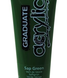 daler rowney graduate pintura acrilica tubo de plastico 120ml color verde vejiga