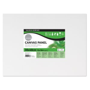 daler rowney simply carton entelado 250g 30x40cm imprimacion triple grano medio 100% algodon sin acido 250g color blanco