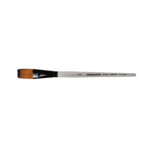daler rowney graduate pincel multitecnica pelo sintetico mango corto plano extralargo 3/4"
