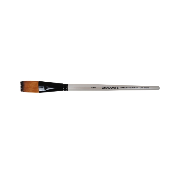daler rowney graduate pincel multitecnica pelo sintetico mango corto plano extralargo 3/4"