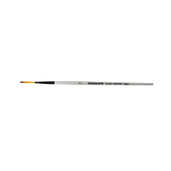 daler rowney graduate pincel acuarela pelo sintetico mango corto liner extra largo nº2