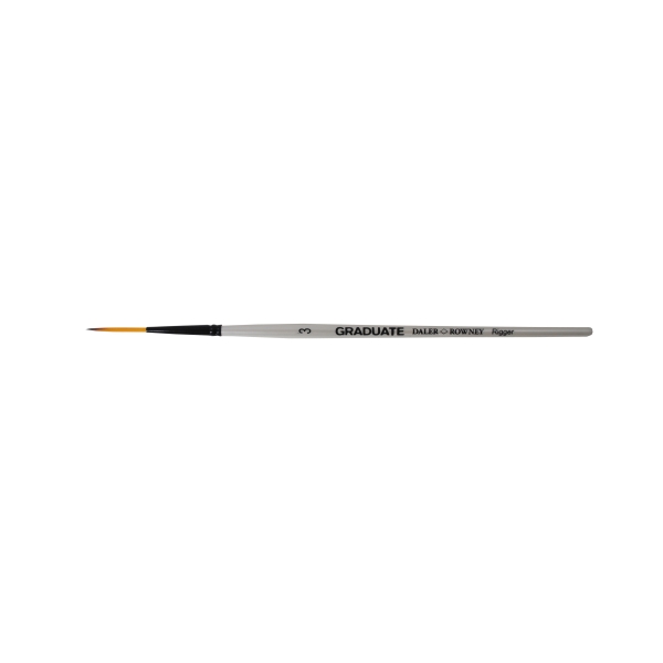 daler rowney graduate pincel acuarela pelo sintetico mango corto liner extra largo nº3