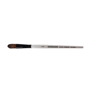 daler rowney graduate pincel acuarela mezcla de pelo de pony y sintetico mango corto oval lavis 1/2"