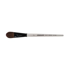 daler rowney graduate pincel acuarela mezcla de pelo de pony y sintetico mango corto oval lavis 1"