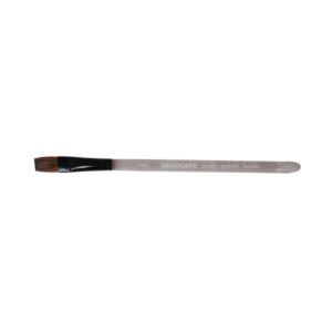 daler rowney graduate pincel acuarela mezcla de pelo de pony y sintetico mango corto plano lavis 1/2"