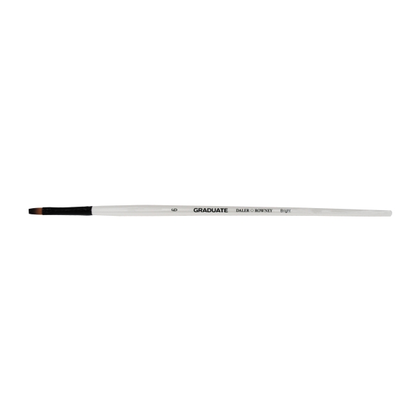 daler rowney graduate pincel multitecnica pelo sintetico mango largo bright nº6