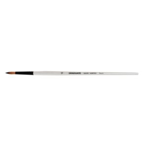 daler rowney graduate pincel multitecnica pelo sintetico mango largo redondo, nº16