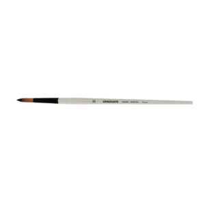 daler rowney graduate pincel multitecnica pelo sintetico mango largo redondo, nº20