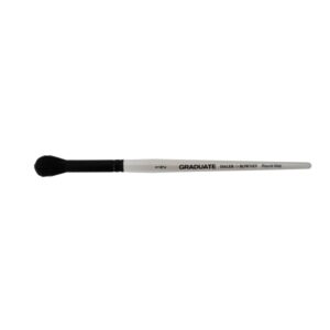 daler rowney graduate pincel acuarela pelo de cabra natural mango corto redondo montado sobre punta 1/2"