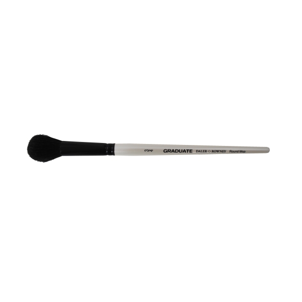 daler rowney graduate pincel acuarela pelo de cabra natural mango corto redondo montado sobre punta 3/4"