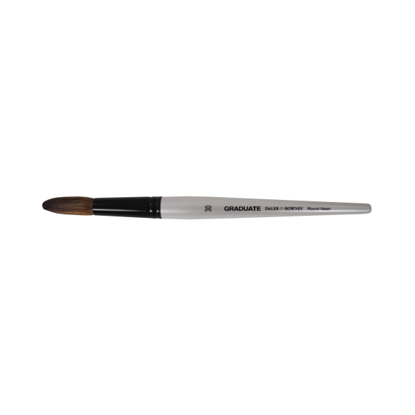 daler rowney graduate pincel acuarela mezcla de pelo de pony y sintetico mango corto redondo lavis nº30