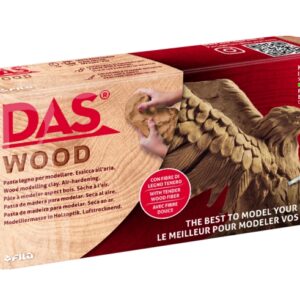 das wood pasta de madera 350g con tiernas fibras de madera a base de agua testado dermatologicamente color marron