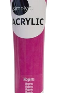 daler rowney simply pintura acrilica tubo de plastico 75ml color magenta