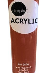 daler rowney simply pintura acrilica tubo de plastico 75ml color sombra natural