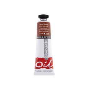 daler rowney graduate pintura al oleo tubo de aluminio 38ml color siena quemada