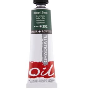 daler rowney graduate pintura al oleo tubo de aluminio 38ml color verde hooker