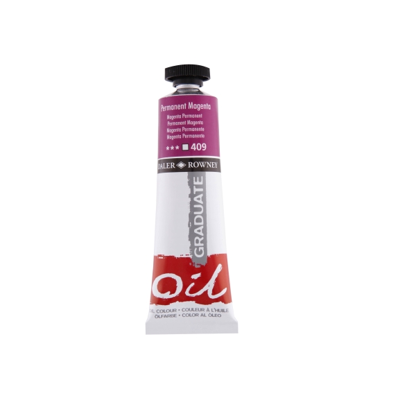 daler rowney graduate pintura al oleo tubo de aluminio 38ml color magenta permanente