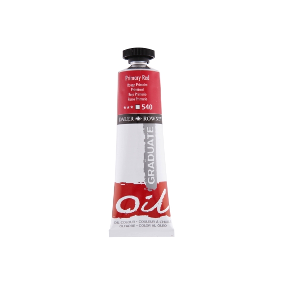 daler rowney graduate pintura al oleo tubo de aluminio 38ml color rojo primario