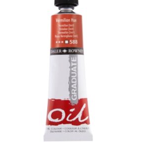 daler rowney graduate pintura al oleo tubo de aluminio 38ml color bermellon