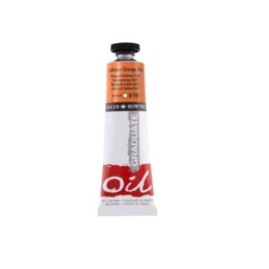 daler rowney graduate pintura al oleo tubo de aluminio 38ml color naranja de cadmio