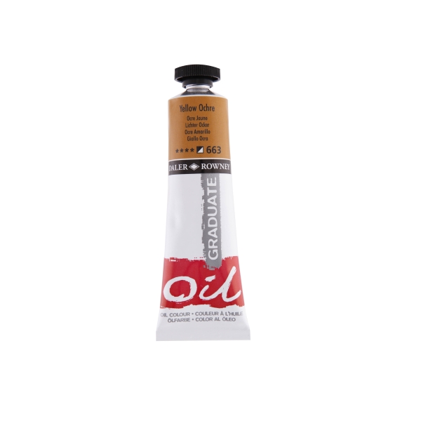 daler rowney graduate pintura al oleo tubo de aluminio 38ml color ocre amarillo