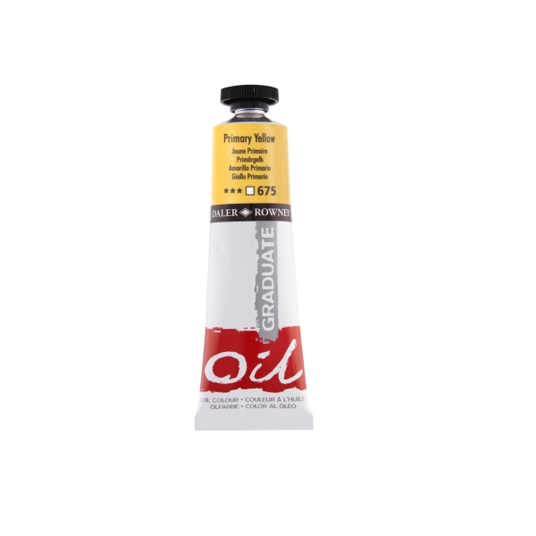 daler rowney graduate pintura al oleo tubo de aluminio 38ml color amarillo primario