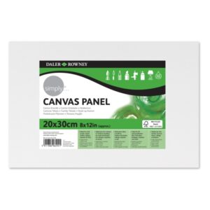 daler rowney simply carton entelado 250g 20x30cm imprimacion triple grano medio 100% algodon sin acido 250g color blanco