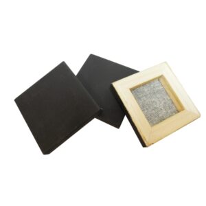 daler rowney simply pack de 16 lienzos mini cuadrado 6.35x6.35cm color negro