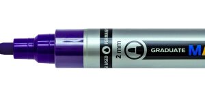 lyra mark all rotulador permanente multisuperficie punta redonda 2mm color violeta