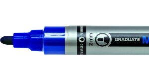 lyra mark all rotulador permanente multisuperficie punta redonda 2mm color azul oscuro