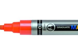 lyra mark all rotulador permanente multisuperficie punta redonda 2mm color naranja neon