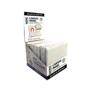 daler rowney simply lienzo mini 250g magnetico 6.35x6.35cm color blanco